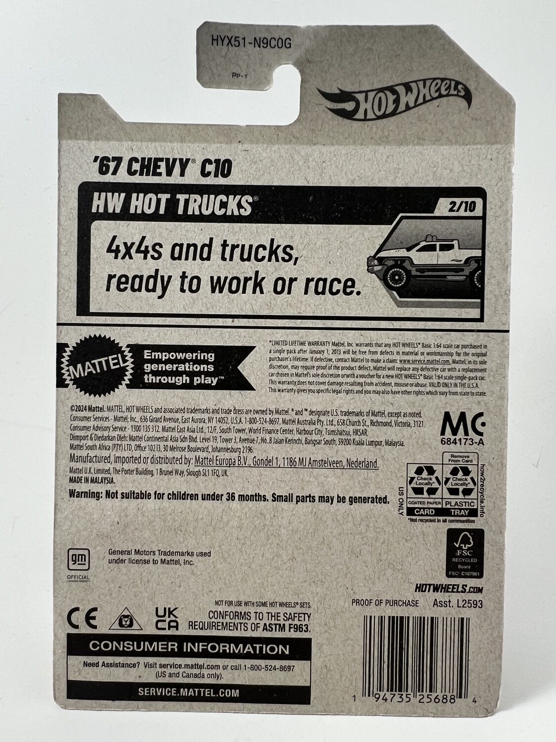 1967 Chevy C10 – HW Hot Trucks 2/10 - Image 2