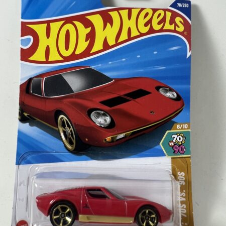 Hot Wheels Lamborghini Miura (Red) – 70s vs 90s Series