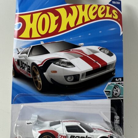 Hot Wheels Ford GT – White Borla Racing Livery (Mainline)