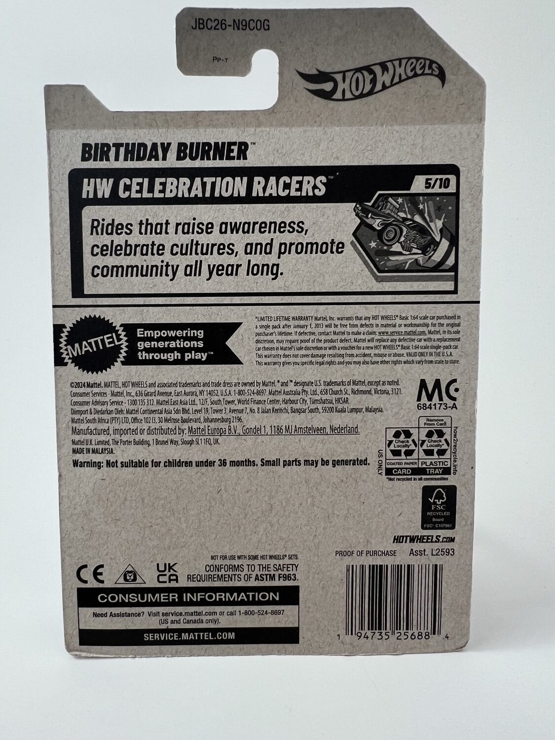 Birthday Burner – HW Celebration Racers 5/10 - Image 2