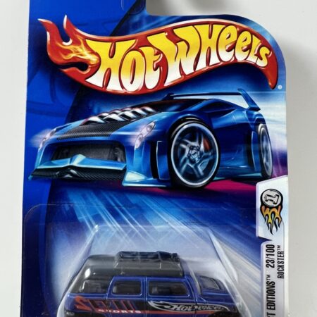 2004 Hot Wheels First Editions 23 ROCKSTER Mtflk Blue HONEYCOMB GRILLE VARIATION