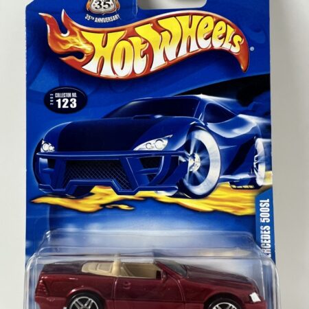 Mercedes-Benz SL (Convertible)Hot WheelsCollector #123 – Roadsters Series35th Anniversary / Highway 35 era (circa 2003)