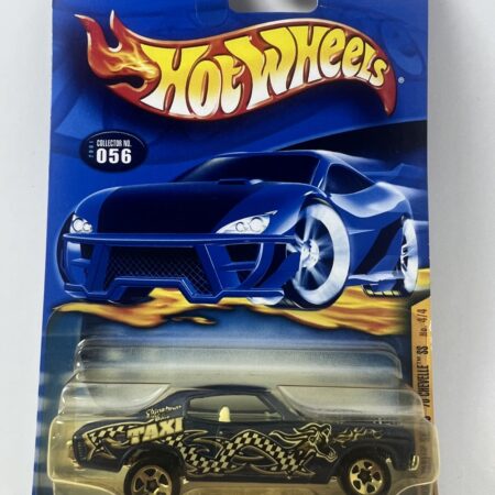 Hot Wheels '70 Chevelle SS 2001 #056 Turbo Taxi Series 5 Spoke Rims Blue