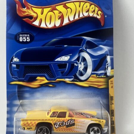 2001 HOT WHEELS TURBO TAXI SERIES - '57 T-BIRD YELLOW 3-spoke Wheels
