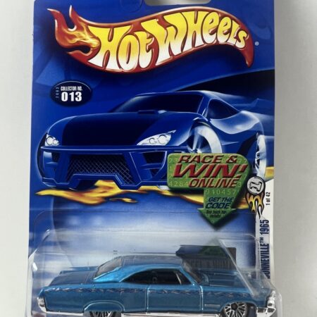 Hot Wheels 2003 First Edition 1965 Pontiac Bonneville Blue With Chrome Base
