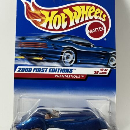2000 First Editions Blue Phantastique Car Mattel Hot Wheels #069 Vehicle HW5