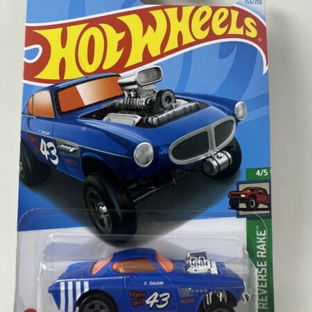 Hot Wheels 2024 Volvo P1800 Gasser Blue 153/250 - HW Reverse Rake 4/5
