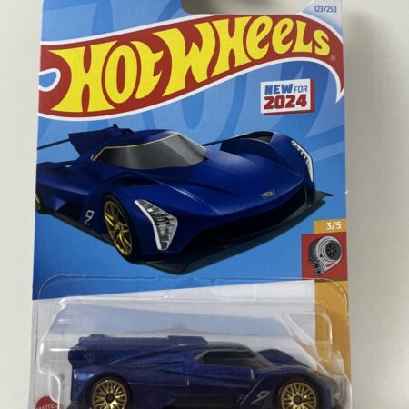 Hot Wheels Cadillac Project GTP Hypercar HW Turbo Series 3/5 123/250 Blue