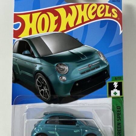 2023 Hot Wheels FIAT 500e HW Green Speed 8/10 #144