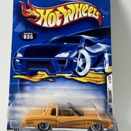 hot wheels 1:64 diecast car in packaging blue card front view orange Monte Carlo