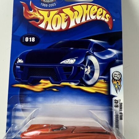 hot wheels 1:64 diecast car in packaging blue card front view orange sports car collectible