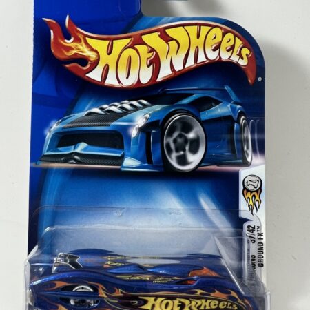 hot wheels 1:64 diecast car in packaging blue card front view blue custom car collectible
