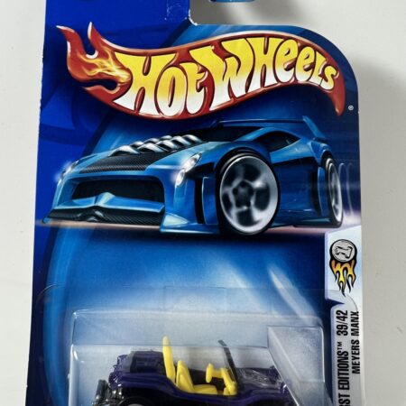 hot wheels 1:64 diecast car in packaging blue card front view purple custom car collectible
