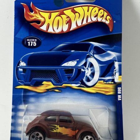 hot wheels 1:64 diecast car in packaging blue card front view brown custom hot rod collectible