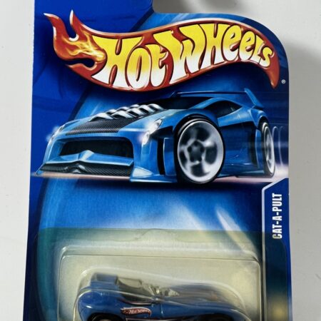 hot wheels 1:64 diecast car in packaging blue card front view blue custom car collectible