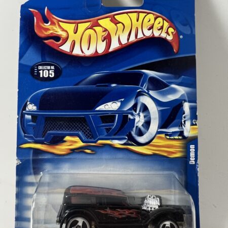 hot wheels 1:64 diecast car in packaging blue card front view black van collectible