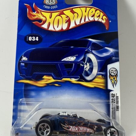hot wheels 1:64 diecast car in packaging blue card front view black hot rod collectible