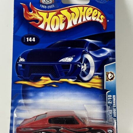 hot wheels 1:64 diecast car in packaging blue card front view red car collectible
