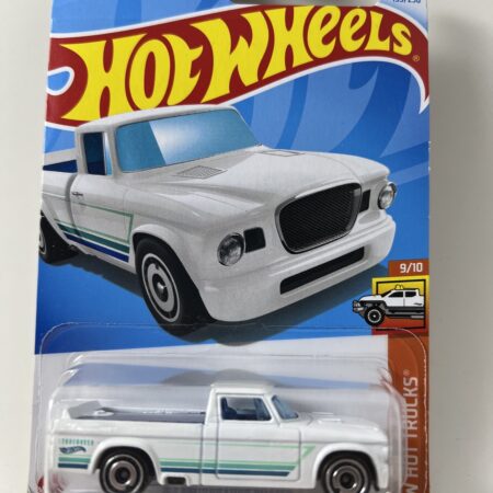 63 Studebaker Champ #155 White Hot Trucks 9/10 2024 Hot Wheels Case N