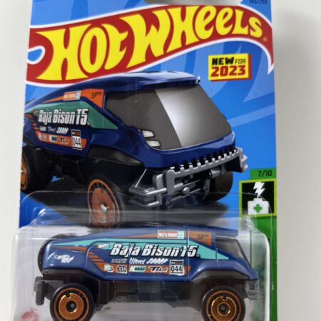 2023 Hot Wheels Baja Bison T5 BLUE 143/250 HW Green Speed #7/10