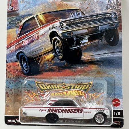 hot wheels dragstrip demons diecast car front view charger muscle car in packaging