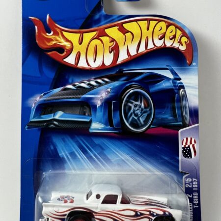2003 Hot Wheels Featuring 1957 T-BIRD Star Spangled - #2/5 Collectors #124