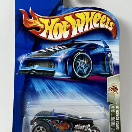 Hot Wheels 1932 Ford Highboy Black Deuce Roadster Tat Rods Supercharged Koi Fish