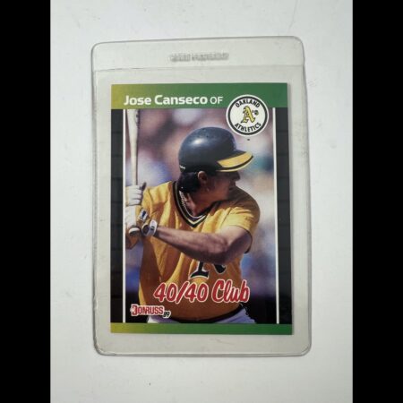 Jose Canseco Baseball Card Lot – Donruss 40/40 Club & Fleer Athletics Cards