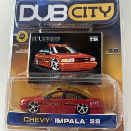 Jada Toys 1:64 Red 96 Chevy Impala SS Dub City Fire Dept