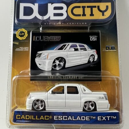 VTG JADA DUB CITY 2002 CADILLAC ESCALADE EXT  1:64 WHITE NEW LOW RIDERS