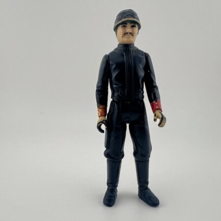 vintage star wars action figure imperial officer front view dark blue uniform collectible