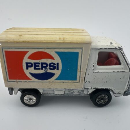 white Pepsi delivery truck diecast vehicle side view left profile vintage toy