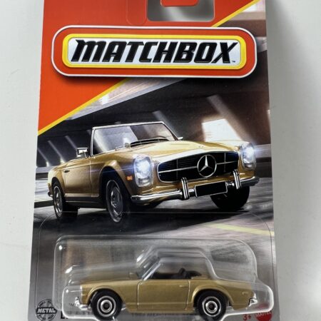 Matchbox Mercedes-Benz 280 SL “Pagoda” Convertible – Gold (Carded)
