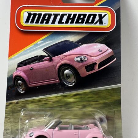 Matchbox Volkswagen Beetle Convertible – Pink (Carded)