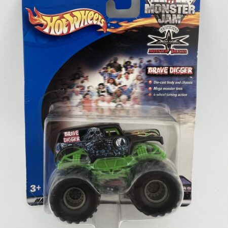 hot wheels monster jam grave digger truck in packaging front view collectible toy
