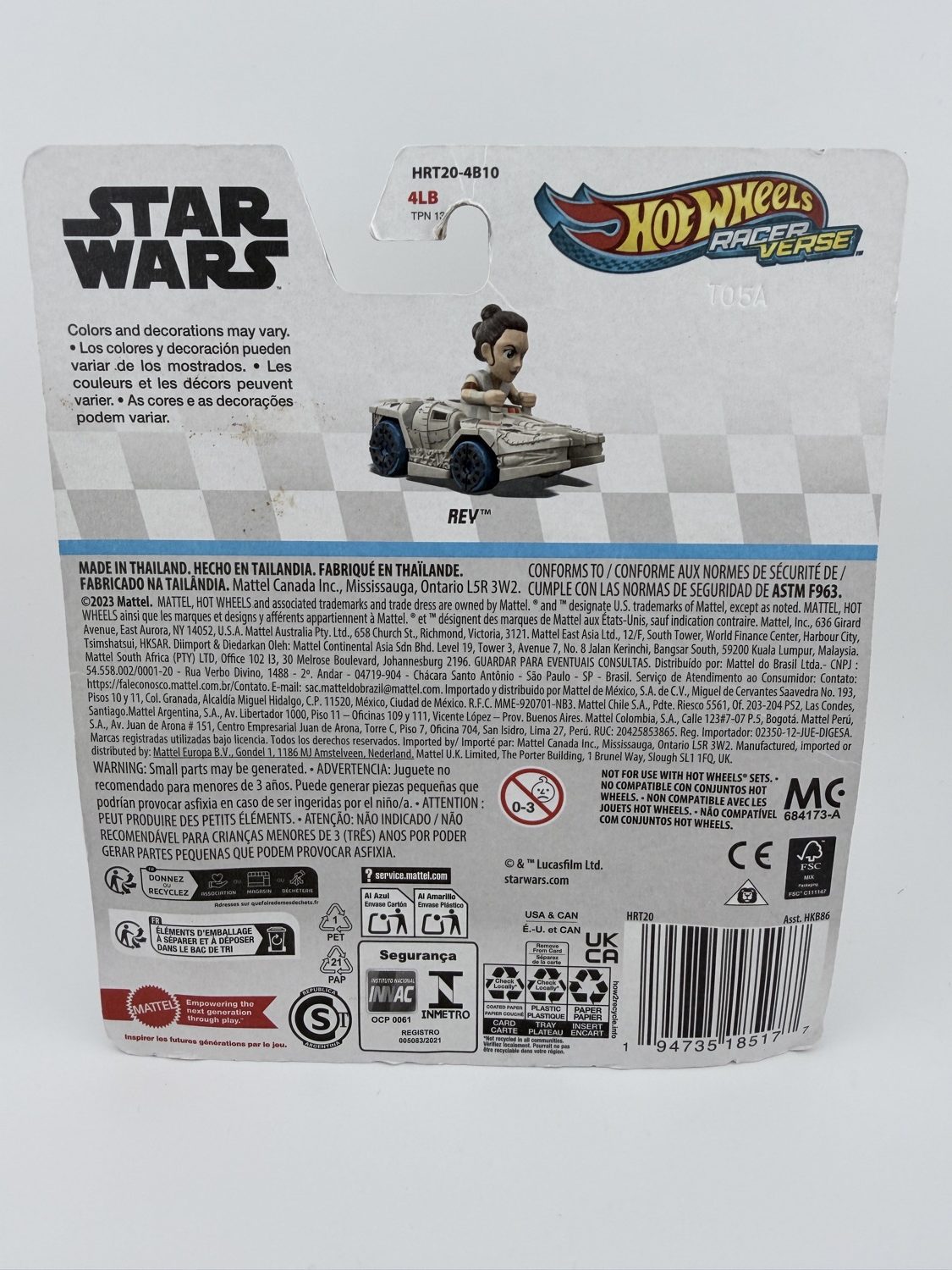 Hot Wheels RacerVerse Star Wars Rey 2024 - Image 2