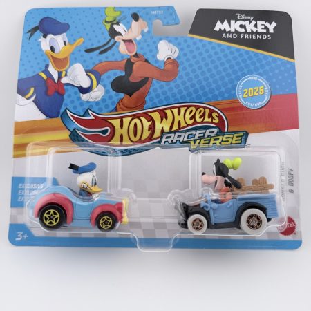 Hot Wheels RacerVerse Disney Mickey and Friends Donald Duck & Goofy 2025