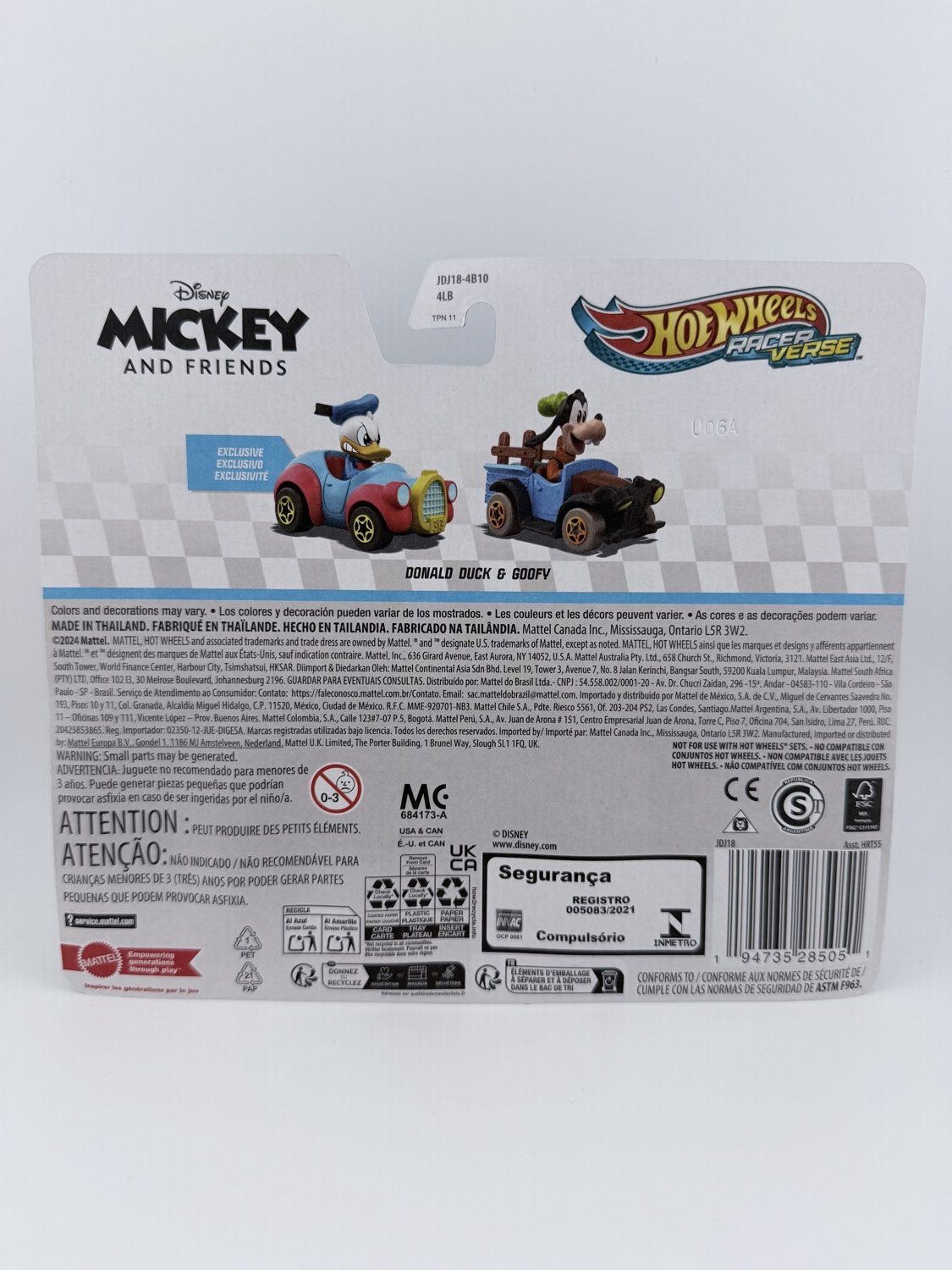 Hot Wheels RacerVerse Disney Mickey and Friends Donald Duck & Goofy 2025 - Image 2