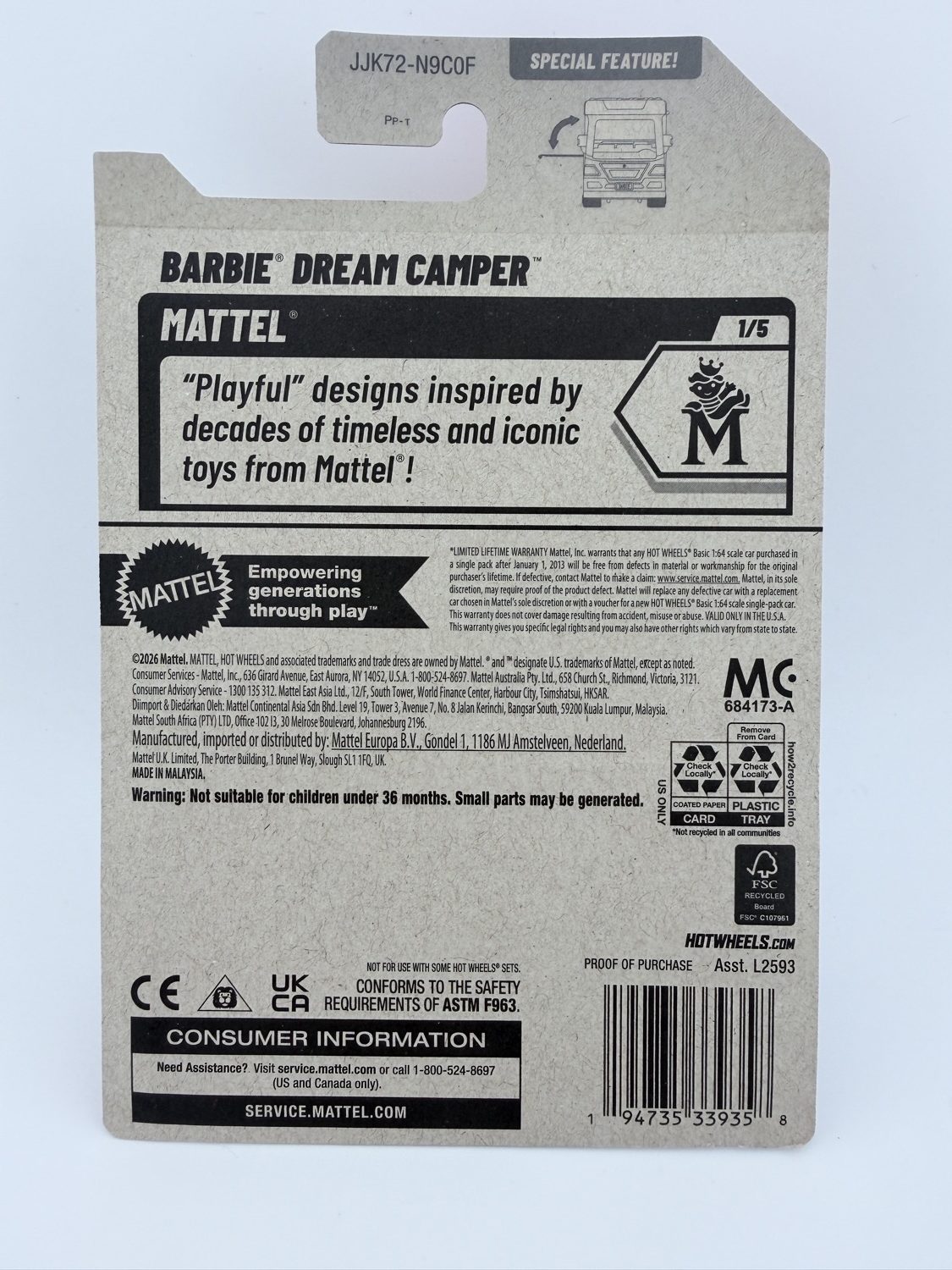 Hot Wheels Barbie Dream Camper - Image 2