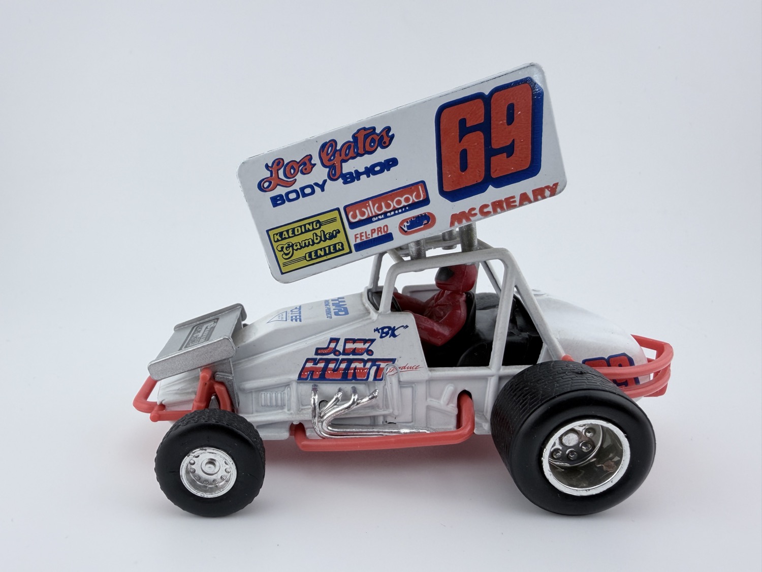 Maisto Sprint Car #69 Loose Diecast Race Car Red White - Image 2