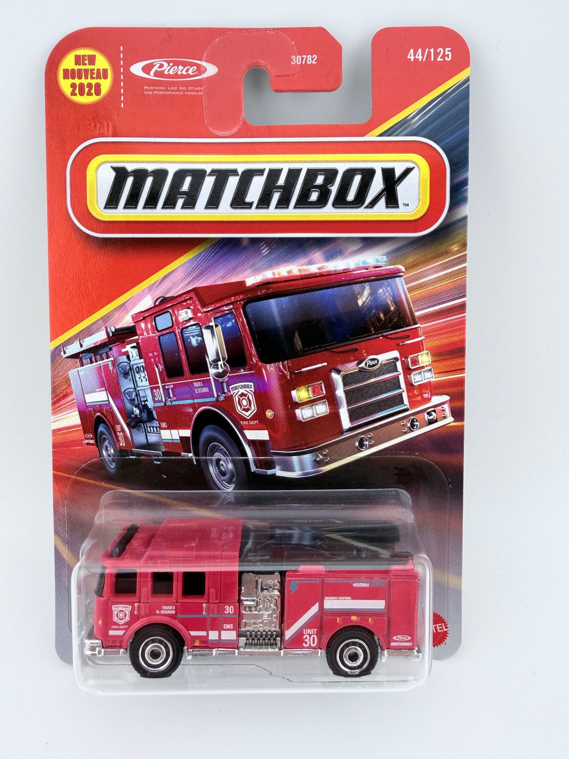 Matchbox Pierce Volterra EV Fire Truck 44/125 2026 Factory Sealed Diecast