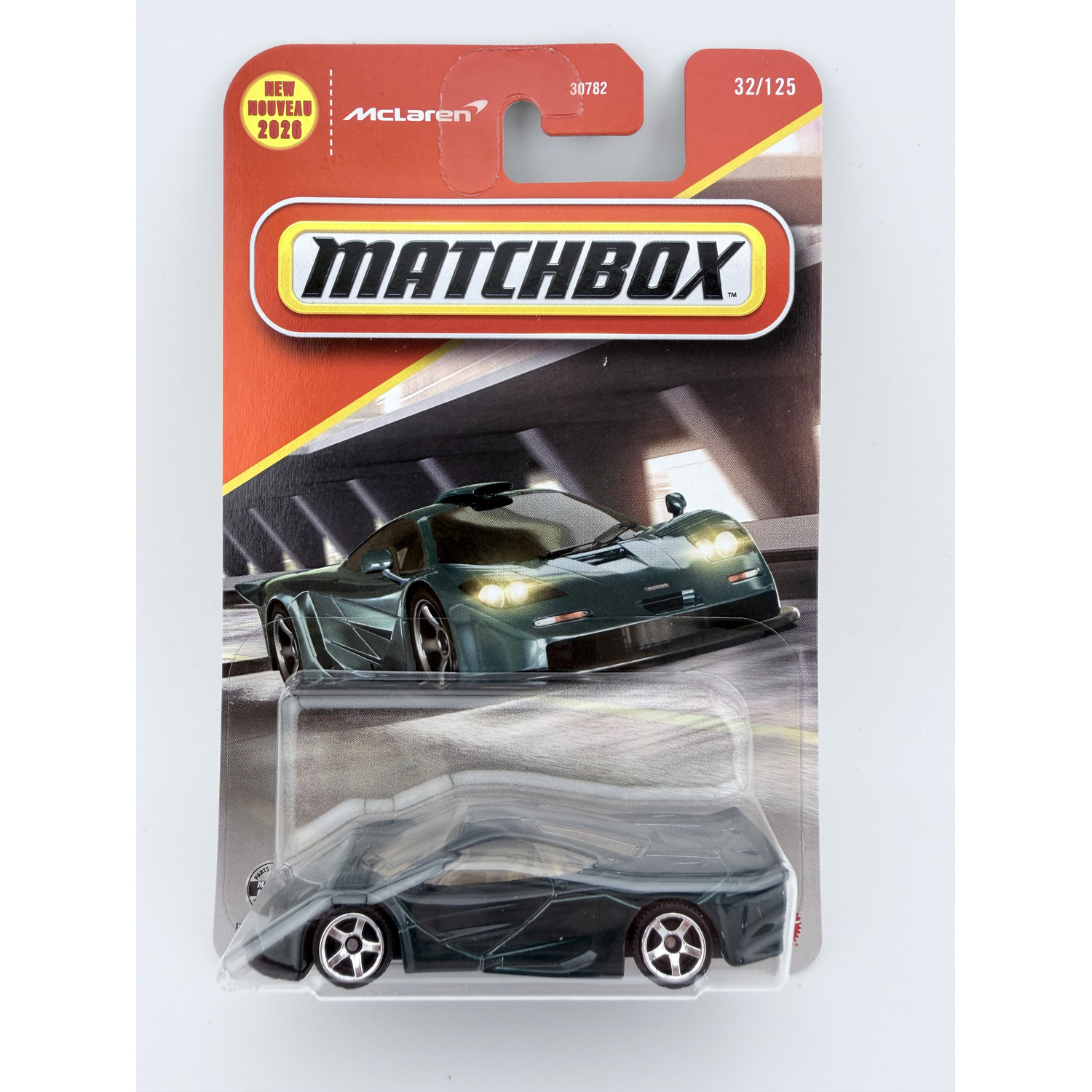 Matchbox 1997 McLaren F1 GT 2026 Green Supercar 32/125 Factory Sealed