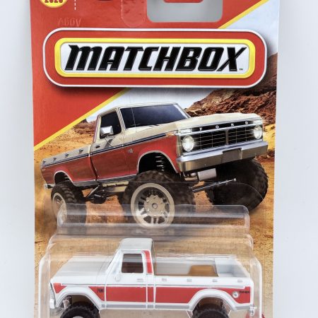 2026 Matchbox 1974 Ford F-100 Ranger #69/125 White & Red Pickup Truck – New Sealed