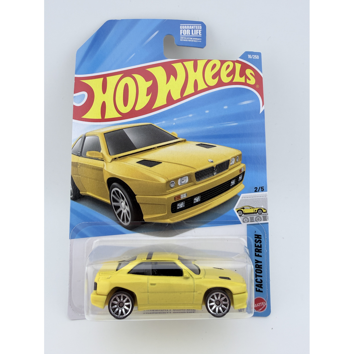 2026 Hot Wheels Maserati Shamal #16/250 Factory Fresh 2/5 Factory Sealed