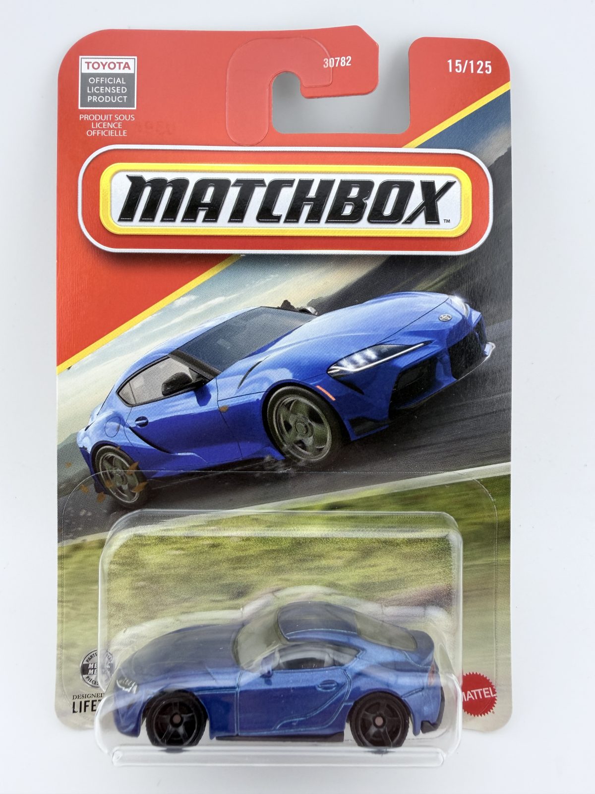 2026 Matchbox 2023 Toyota GR Supra #15/125 Blue Sports Coupe – New Sealed