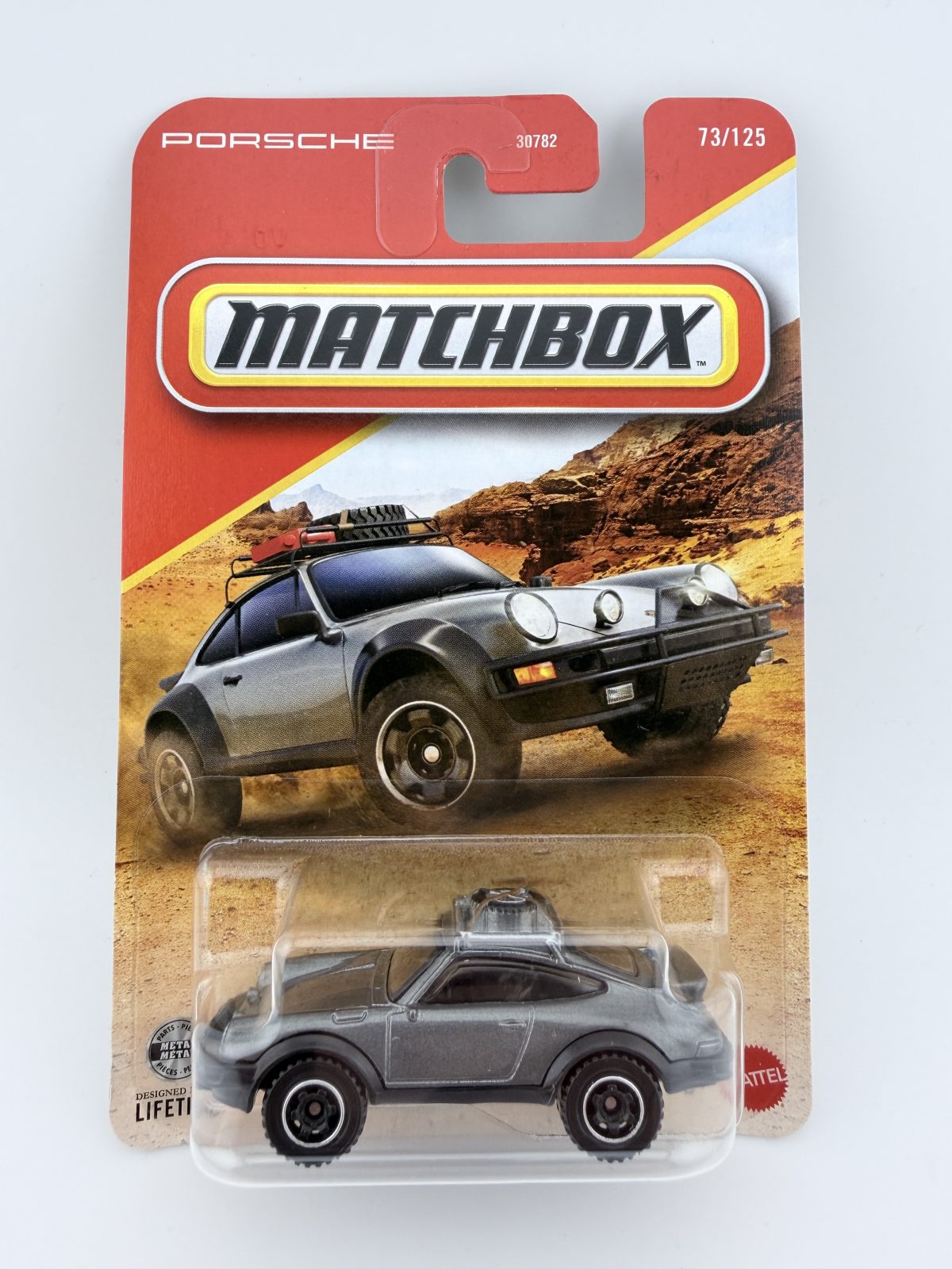 2026 Matchbox 1985 Porsche 911 Rally #73/125 Gray Off-Road Edition – New Sealed